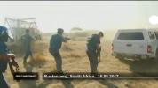 Afrique du Sud (VIDEO, attention images violentes)   La répression sanglante des mineurs de Marikana.flv