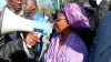 Mme Sawdatou Mamadou WANE, députée de l’AJD/MR au Sit- in devant l'ambassade de la Mauritanie à Paris