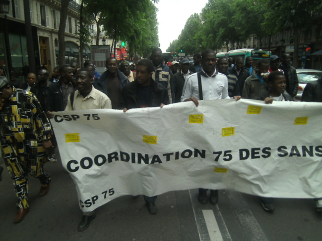 Manifestation des sans papiers mauritaniens à Paris,  le samedi 01 juin 2013