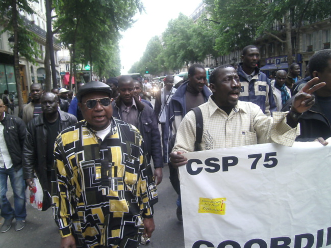 Manifestation des sans papiers mauritaniens à Paris,  le samedi 01 juin 2013