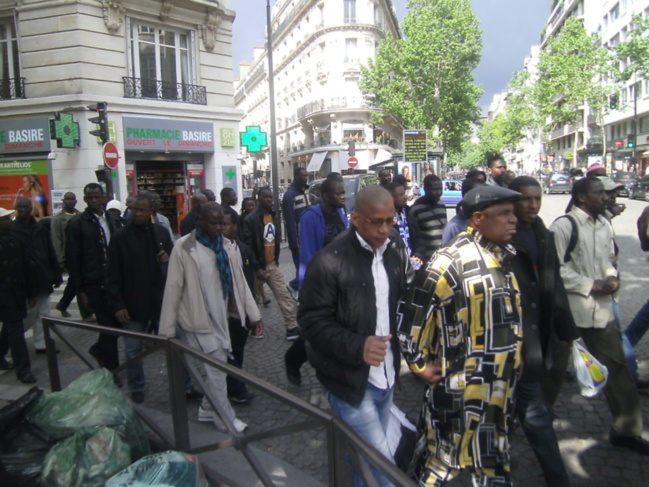 Manifestation des sans papiers mauritaniens à Paris,  le samedi 01 juin 2013