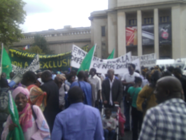 Manifestation de la Diaspora Mauritanienne et l'OTMF à Paris, le 31 Août 2013 (Vidéo et photos)