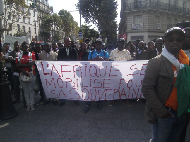 Manifestation panafricaine le samedi 28 septembre 2013 à Paris