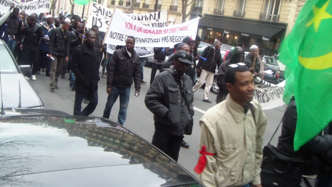 Manifestation de la Diaspora Mauritanienne et l'OTMF le samedi 22 février 2014 à Paris