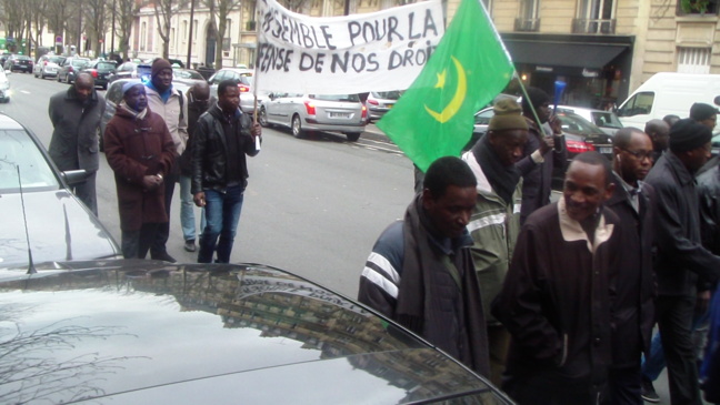 Manifestation de la Diaspora Mauritanienne et l'OTMF le samedi 22 février 2014 à Paris