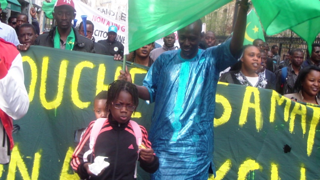 MANIFESTATION DE LA DIASPORA MAURITANIENNE ET L'OTMF LE SAMEDI 29 MARS 2014 À PARIS