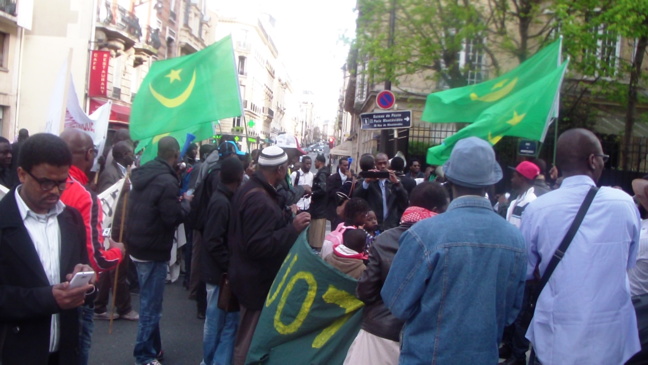 MANIFESTATION DE LA DIASPORA MAURITANIENNE ET L'OTMF LE SAMEDI 29 MARS 2014 À PARIS