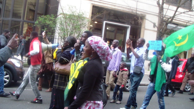 MANIFESTATION DE LA DIASPORA MAURITANIENNE ET L'OTMF LE SAMEDI 29 MARS 2014 À PARIS