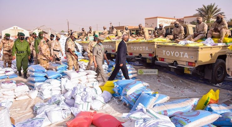 Mauritanie : l’armée procède à la distribution d’aires alimentaires à 20.000 familles