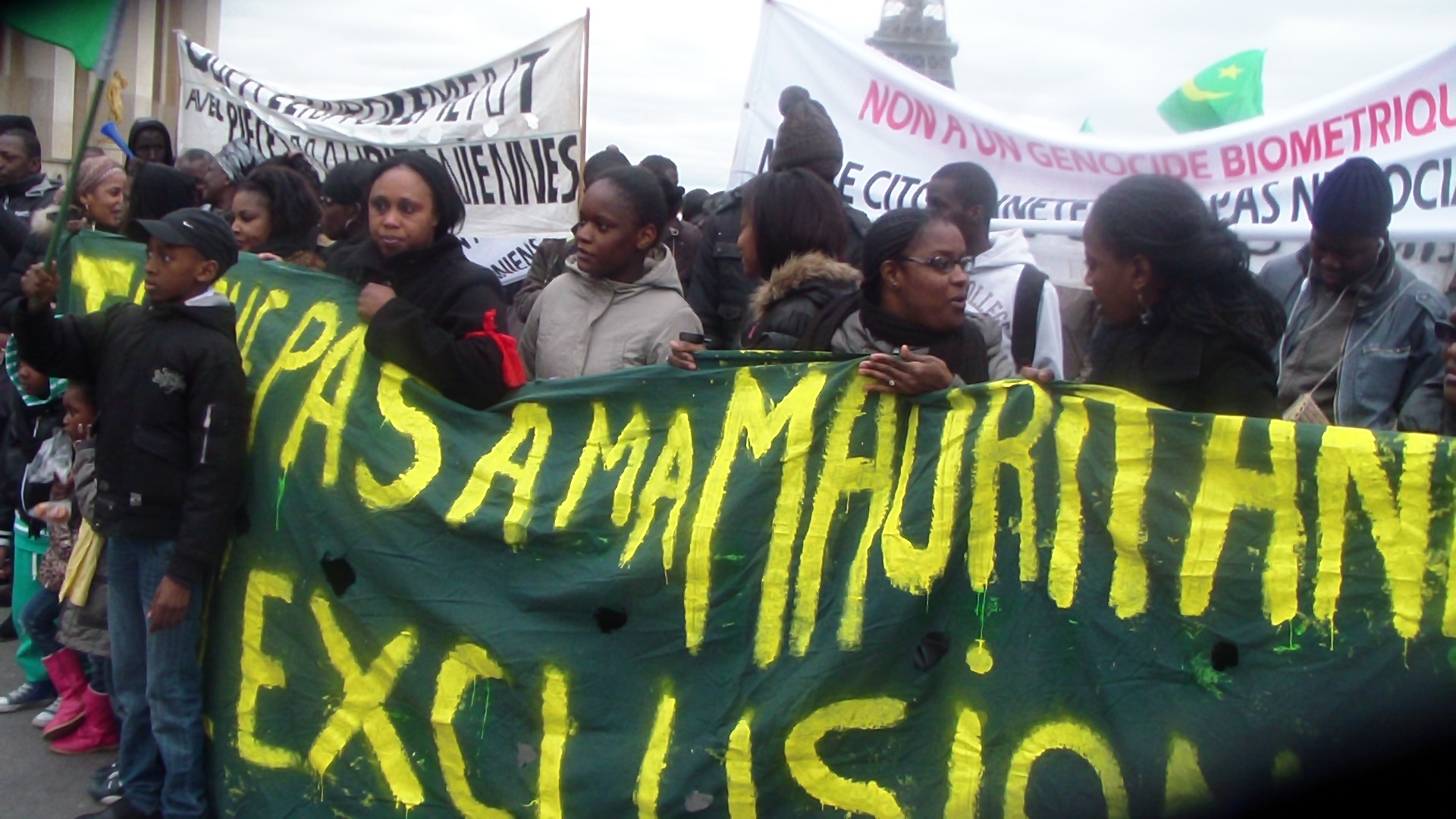 Manifestation de la Diaspora Mauritanienne et l'OTMF le samedi 22 février 2014 à Paris