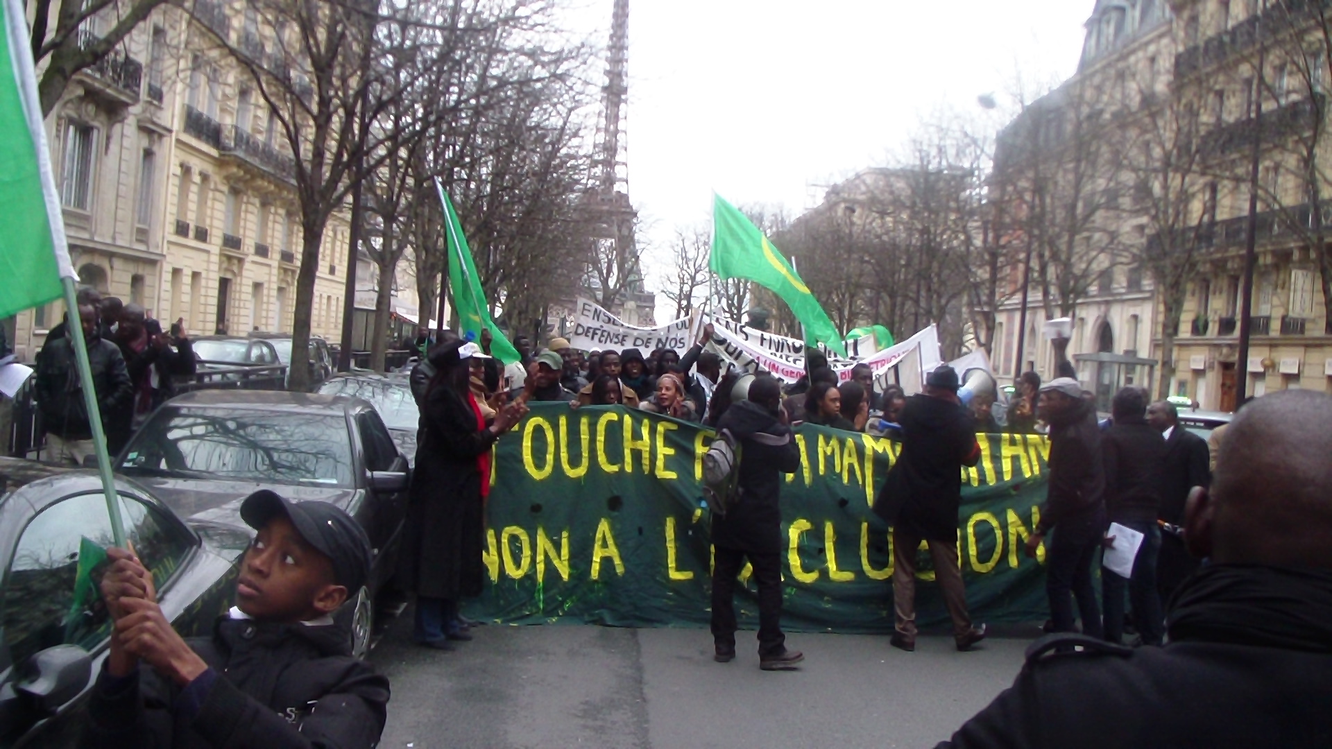 Manifestation de la Diaspora Mauritanienne et l'OTMF le samedi 22 février 2014 à Paris