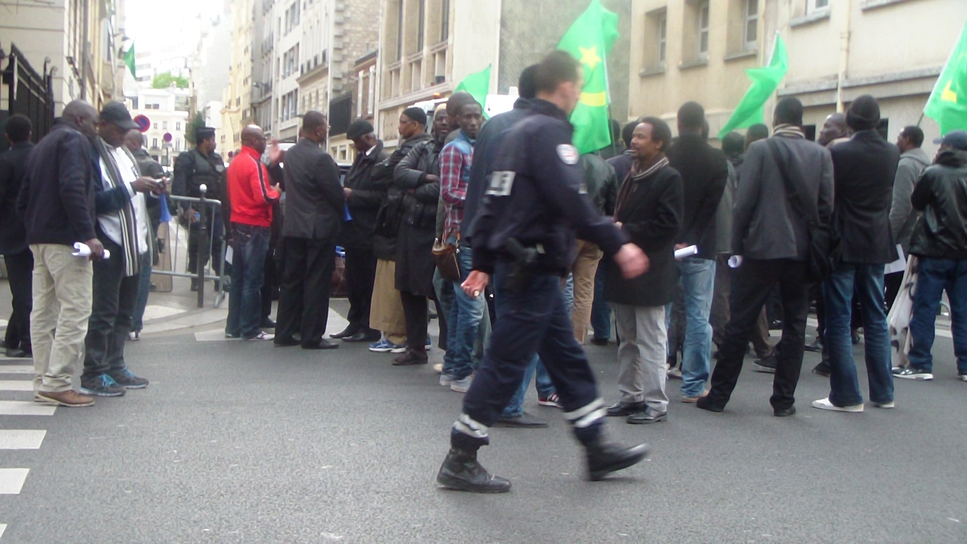 MANIFESTATION DE LA DIASPORA MAURITANIENNE ET L'OTMF LE SAMEDI 29 MARS 2014 À PARIS